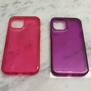 Tech 21 iPhone 12 Pro Max cases. Used. 1 pink & 1 magenta included.